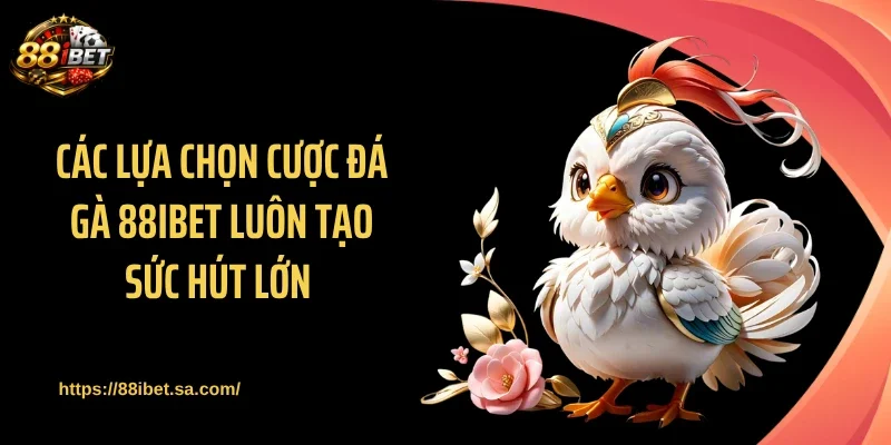 Các lựa chọn cược đá gà 88IBET luôn tạo sức hút lớn 